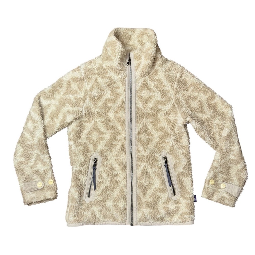 PATAGONIA DIVIDED SKY‎ JACKET Fleece Sherpa WOMENS Full zip Sz XS